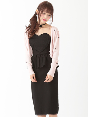 ハートぺプラムワンピース