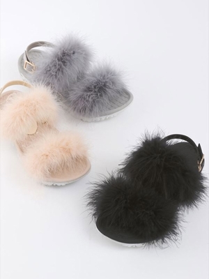 ファーサンダル