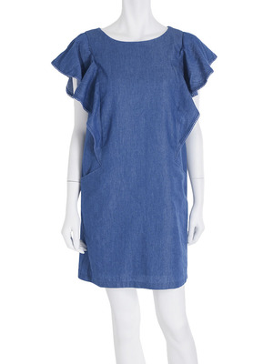 ダンガリーラッフルワンピース