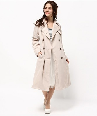 ロングライトトレンチコート