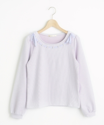 J衿リボンパールプルオーバー