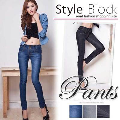 スキニーデニムパンツ