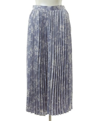 ボタニカル柄プリーツガウチョ