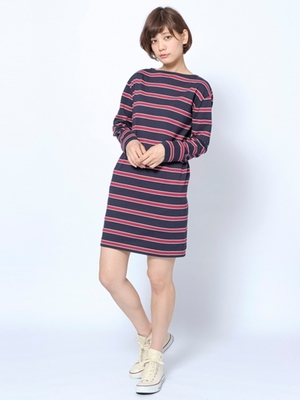 MILKFED. (ミルクフェド) MULTI STRIPED DRESS