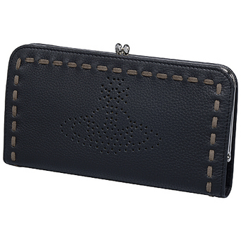 パンチングステッチ 口金長札入