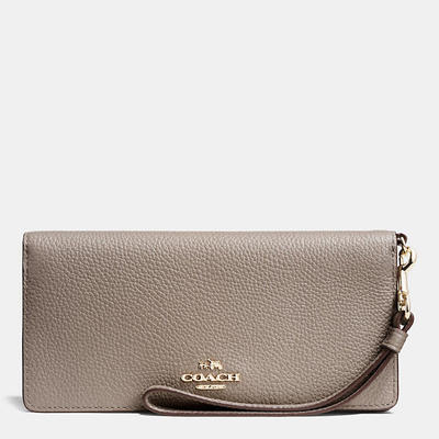 スリム ウォレット カラーブロック レザー