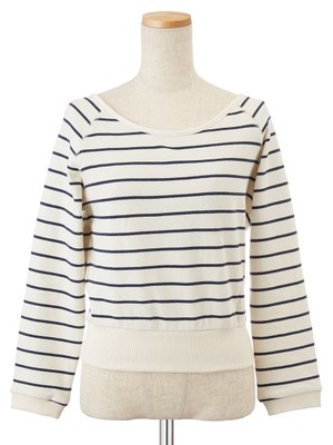 ボーダーバックリボンプル