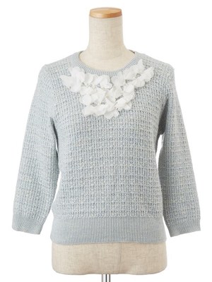 フラワーツイードプルオーバー