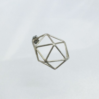 幾何学ピアス シルバー