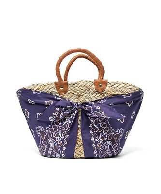 バンダナ カゴバッグ