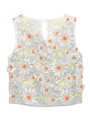   オーガンジーレーストップス