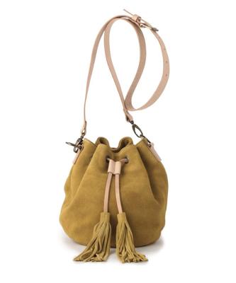 巾着型ショルダーバッグ