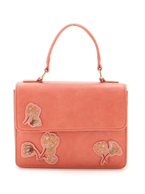 フラワー刺繍ミニポーチ