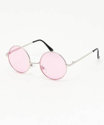 カラーレンズラウンドサングラス