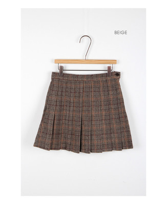 glen check tennis skirt (2 colors) 