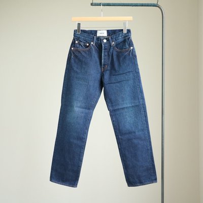 Denim Pants - tight straight / 12.5oz used wash #navy