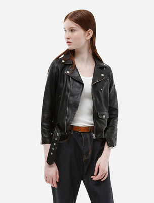 vintage leather riders jacket