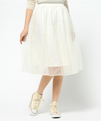 WEGO/チュールミッドカーフスカート