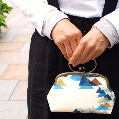 がま口ポーチ(レ・モンターニュ)