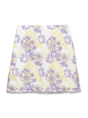 Lily Brown (リリーブラウン) 配色レースタイトスカート