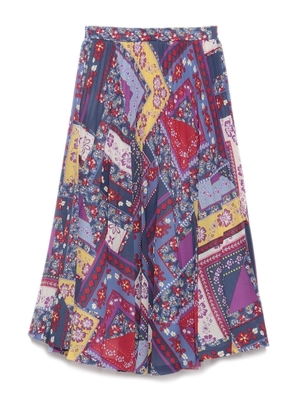 Lily Brown (リリーブラウン) ランダム花柄プリーツスカート