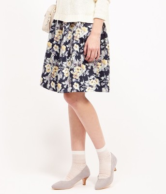 ROPÉ PICNIC（ロペピクニック） ボタニカルプリントフレアスカート