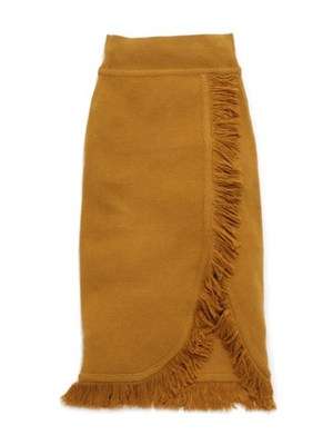 フリンジニットスカート