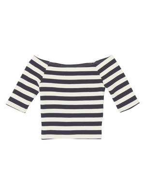 GYDA オフショルボーダートップス