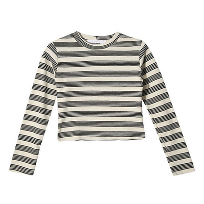 ピアノボーダークロップドTEE (アイボリー)