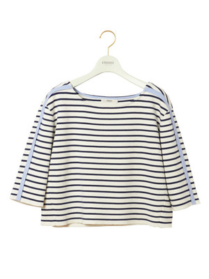 emmi (エミ) 【emmi atelier】ラインクロッププルオーバー