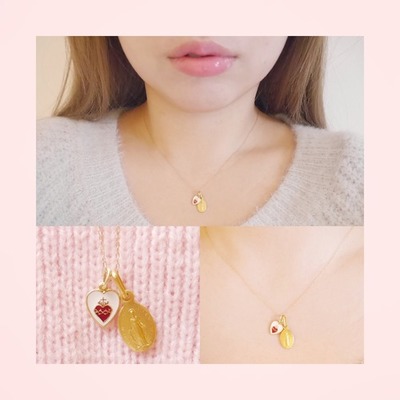 love メダイ 14K ネックレス