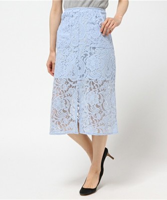 レーススリットスカート