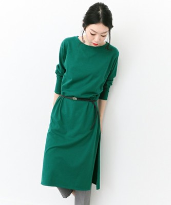 ロングスリットカットソーOP