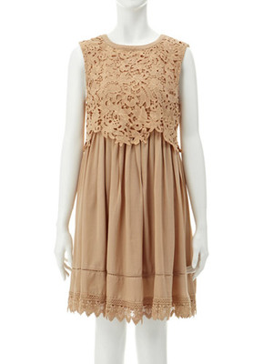 レースドッキングワンピース