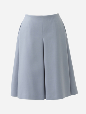 stretch W cloth tucked skirt