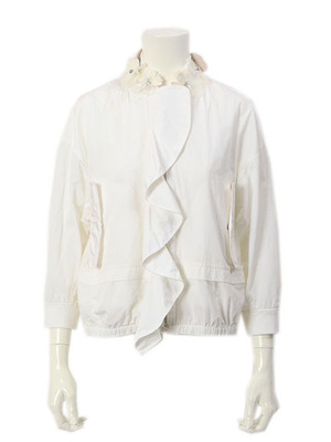 ビニール刺繍入りナイロンブルゾン