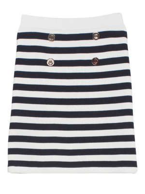 ミラノリブボーダスカート