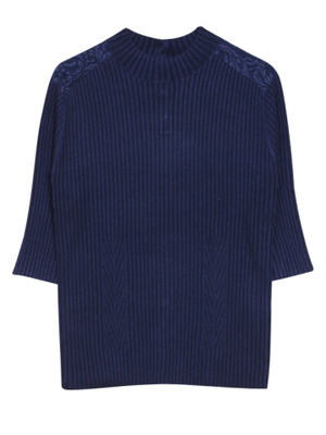 レース切替リブニット