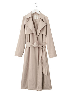 着流しロングトレンチコート