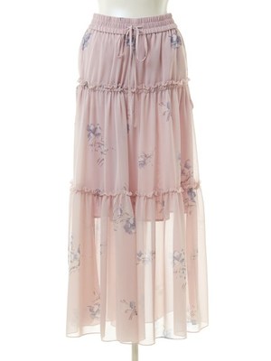 花柄マキシパンツ