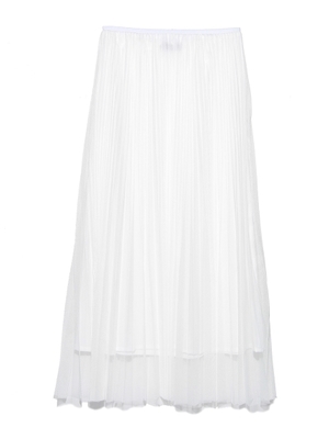 チュールプリーツスカート