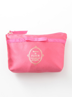 ピンクマニアブランドロゴポーチ