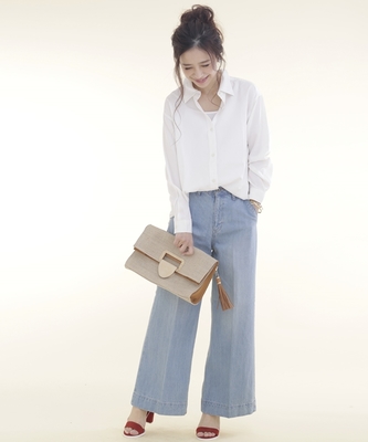 バギーデニムパンツ