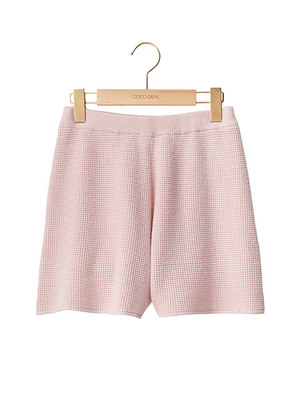 サーマル風ニットショートパンツ