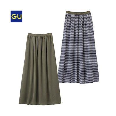 リバーシブルマキシスカートUR