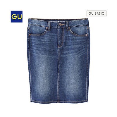 デニムルックタイトスカート