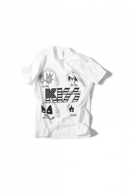 KISS TEE white