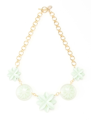 クリアフラワーネックレス