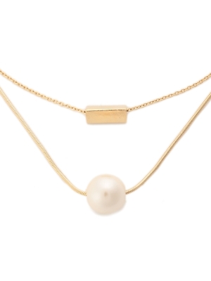 2連パールネックレス