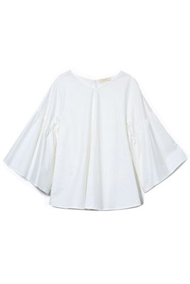 AMERICAN RAG CIEアメリカンラグ シー  【予約販売】タイプライターギャザースリーブブラウス